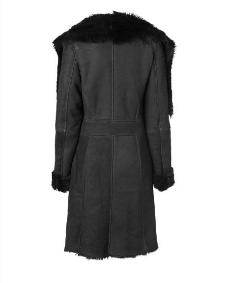 Jaeger Shearling Coat In Black Lyst