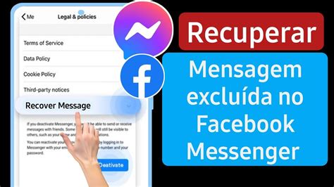 Como Recuperar Mensagens Apagadas Do Messenger Do Facebook Recover