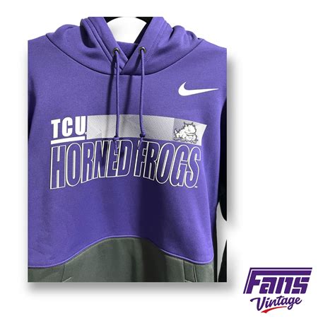 Nike TCU Horned Frogs team issued premium sideline hoodie – Fans Vintage