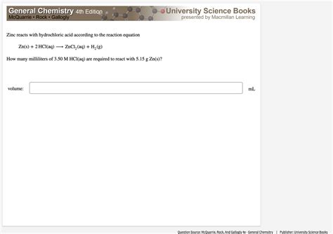 Answered Zinc Reacts With Hydrochloric Acid Bartleby