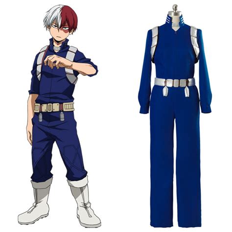 My Hero Academia Shoto Todoroki Battle Suit 2 Cosplay Costume Cosplayftw