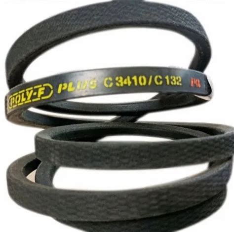 Rubber Black C Fenner Poly F V Belt For Lathe Machines At