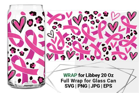 Breast Cancer For Libbey Oz Can Glas Graphic By Bazarova Creative