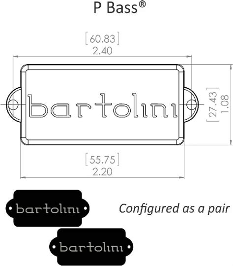 Buy Bartolini Classic Series Bass String P Bass Single Coil Pickup