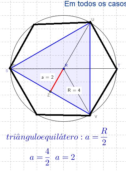 O Apótema De Um Triângulo Equilátero Inscrito Numa Circunferência Mede