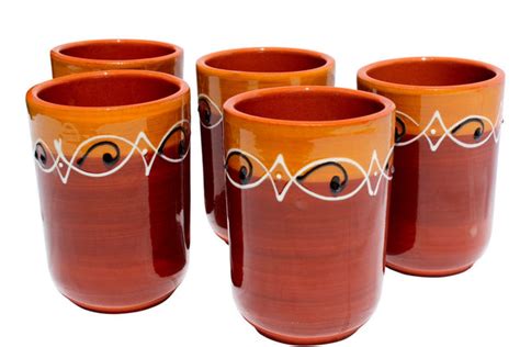 Spanish Sunset Cups Set Of 5 Hand Painted From Spain Gringocool