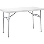 Lifetime Ft Almond Resin Adjustable Height Commercial Folding Table