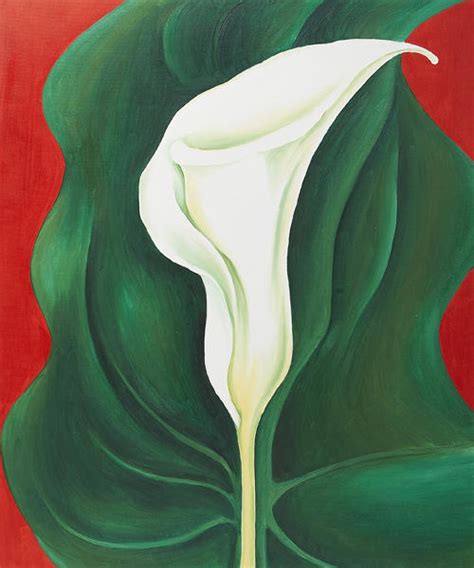 Reproductions Dart Single Calla Lily Red De Georgia Totto Okeeffe