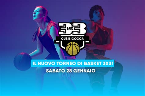 APERTE LE ISCRIZIONI AL TORNEO DI BASKET 3VS3 DI CUS BICOCCA CUS Milano