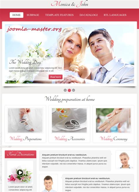 Свадебные шаблоны - Joomla Master | Шаблоны Joomla 2.5 Компоненты ...