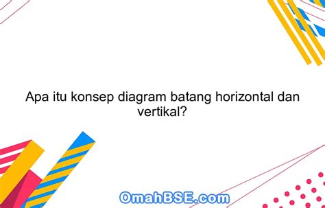 Apa Itu Konsep Diagram Batang Horizontal Dan Vertikal Omahbse