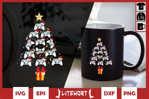 Christmas Tree Lights Game Controller Graphic By Litewort Creative