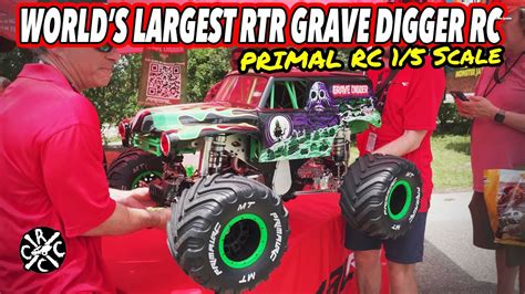 Worlds Largest Rtr Grave Digger Rc Unveiled By Primal Rc At The