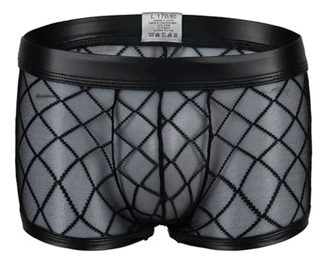 Lenceria Hombre Sexy Boxer Ropa Interior Hot Malla Cuadros Cuotas Sin Inter S