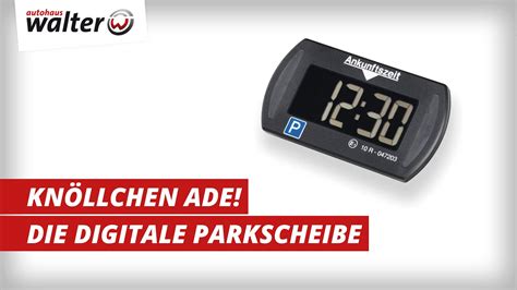 elektronische Parkscheibe digitale Parkuhr Knöllchen