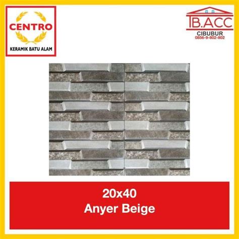 Jual Keramik Batu Alam Centro Anyer Beige 20x40 Kw1 Di Seller TB ACC