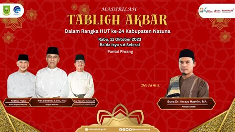 LIVE TABLIGH AKBAR DALAM RANGKA MEMPERINGATI HARI JADI KABUPATEN