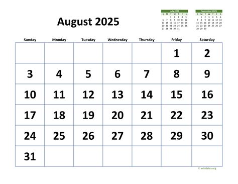 August 2025 Calendar Printable Free Pdf File Finest Magnificent Jane