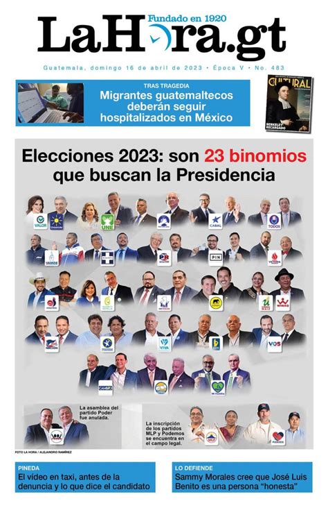 Diario La Hora On Twitter PORTADADEHOY Elecciones 2023 Son 23