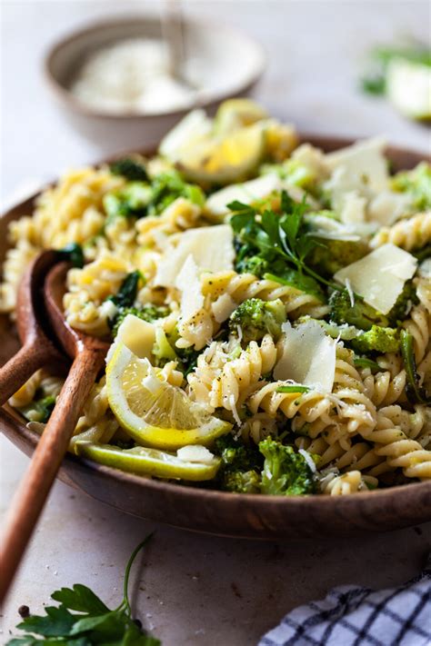 Easy Lemon Broccoli Pasta Vibrant Plate