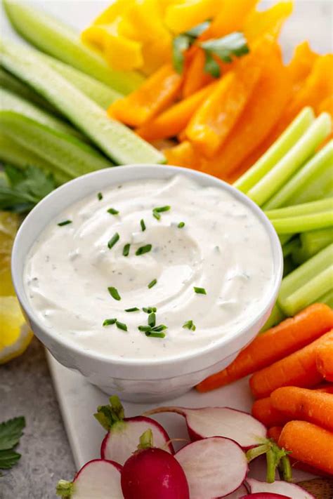 Easy Homemade Ranch Dip My Baking Addiction