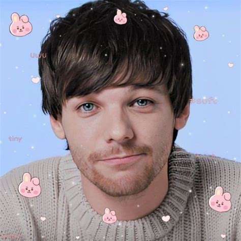 An Image Of A Man With Blue Eyes And Bunny Ears On His Sweater Looking