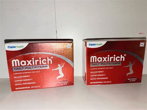 Cipla Maxirich Daily Multivitamin Softgels For Men Women With