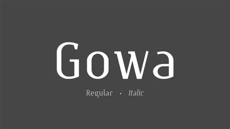 Gowa Font Family › Fontesk