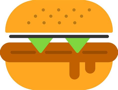 Burger Vector Icon Design 15755478 Vector Art At Vecteezy