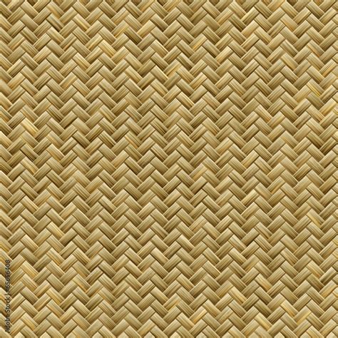 Graphic Design Of Seamless Realistic Bamboo Basket Weave Pattern Stock