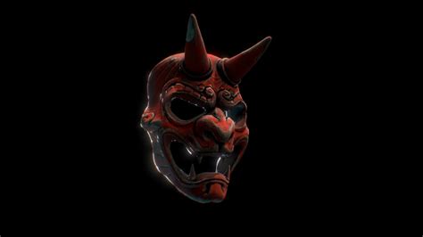 Samurai Mask Sketch Download Free 3d Model By Yaroslavkononenko