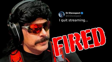 Dr Disrespect Quits Streaming Serious Allegations Youtube