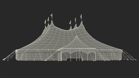 Circus Big Top Tent D Model Max Ma Lxo Obj Ds Blend C D