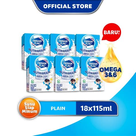 Jual Frisian Flag Omega Susu UHT Plain 115Ml 18 Pcs Shopee Indonesia