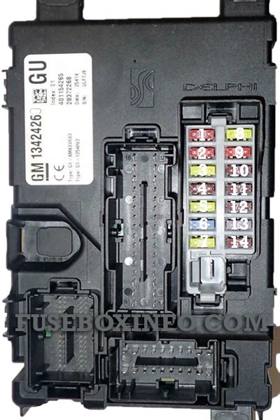 Opelvauxhall Meriva 2012 Fuse Box Fuse Box Info Location Diagram