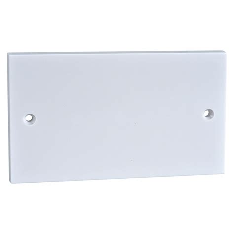 Double Gang Blank Plate Wall Socket Cover White Schneider Exclusive GBLANK2G - Light and Power ...