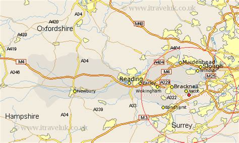 Sunninghill Map - Street and Road Maps of Berkshire England UK