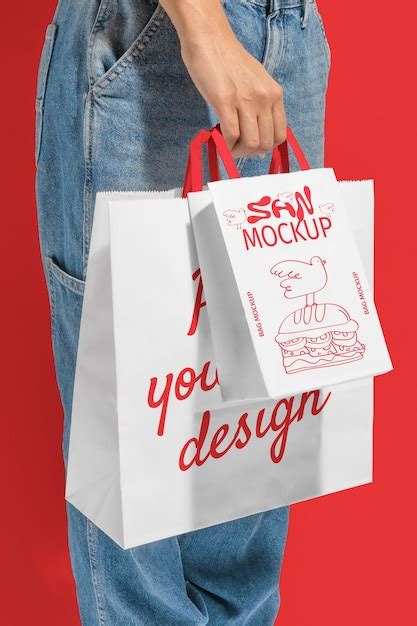 Premium Psd Paper Bag Mock Up Design