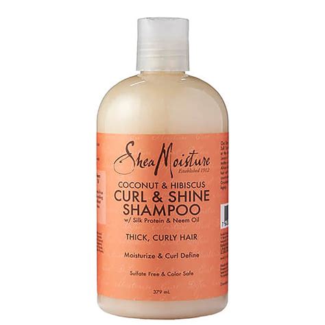 Shea Moisture Coconut And Hibiscus Curl And Shine Shampoo 379ml