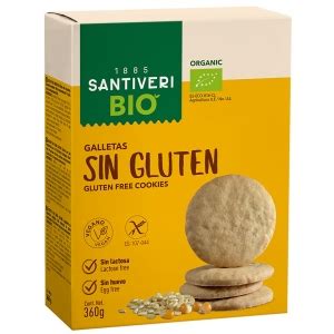 Galletas ecológicas Digestive Santiveri sin gluten y sin lactosa 360 g