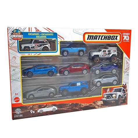 Pack Matchbox 9 Carrinhos Dorémi Brinquedos