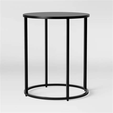 Glasgow Round Metal End Table Black Project 62™ In 2020 Metal End Tables End Tables Black