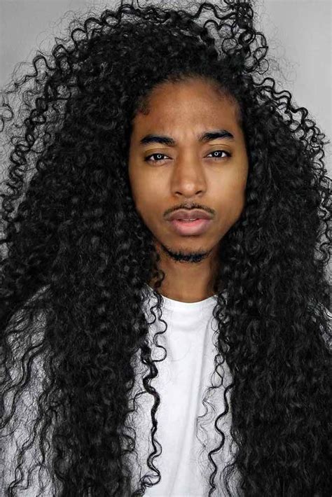 Black Men Long Curly Hairstyles