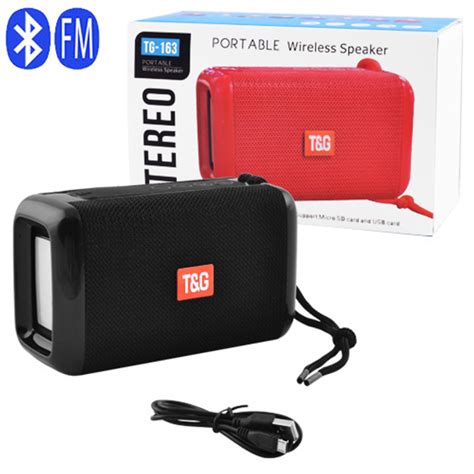 Портативна Bluetooth колонка TG-163 + FM радіо (з флешкою та блютузом ...