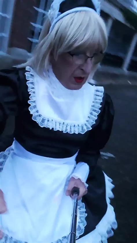 Satin Maid Seafront Walk The First Part British Shemale Lingerie Porn XHamster