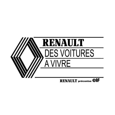 Renault Des Voitures A Vivre Sticker Vitre