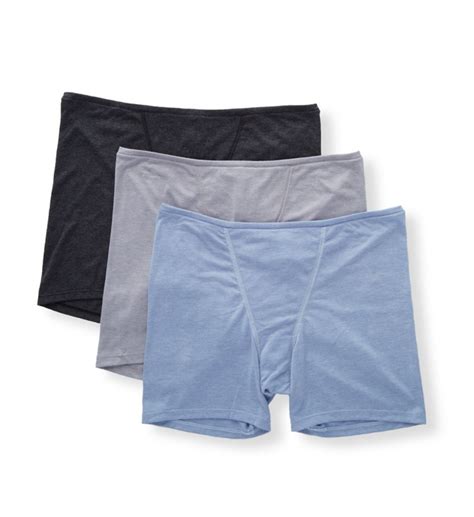 Womens Hanes 47hubb Ultimate Comfortsoft Lounge Boxer 3 Pack Denim