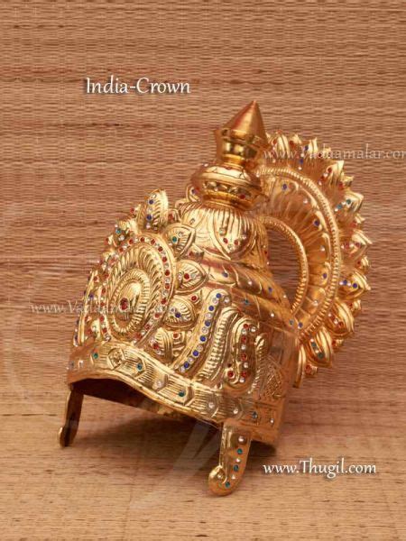 Indian Raja King Rani Queen Crown Kreedam Headgear Accessories Indian God