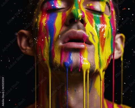 Symbolic Representation Of The Gay Movement A Rainbow Of Colors The