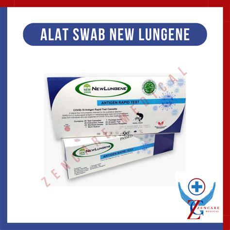 Jual Alat Tes Swab Antigen New Lungene Hidung Sebox Isi 25 Pcs Shopee